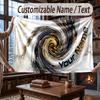 Abstract Personalized Theme Throw Blanket Custom Name Text Personalized Blanket Soft Cozy Blanket for Home Sofa Bed
