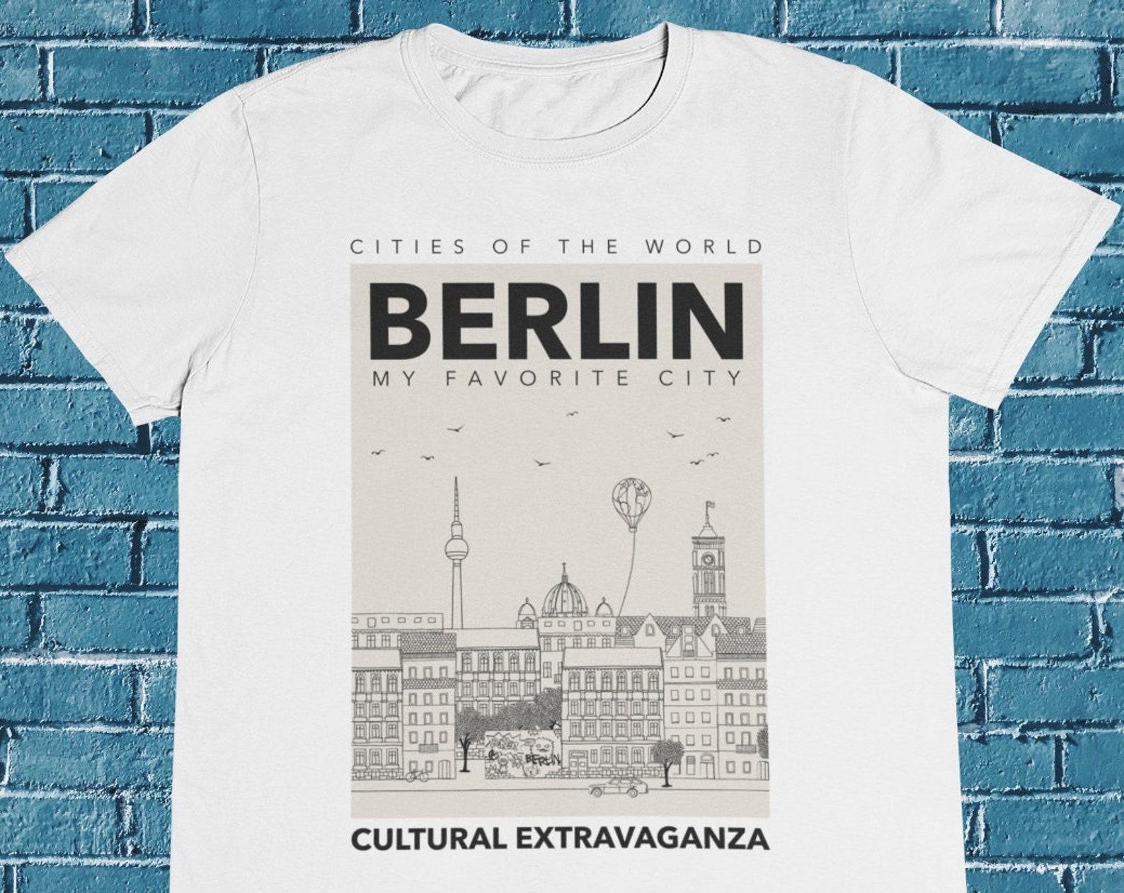 Berlin T-Shirt: City Landmarks Souvenir Tee 3XL