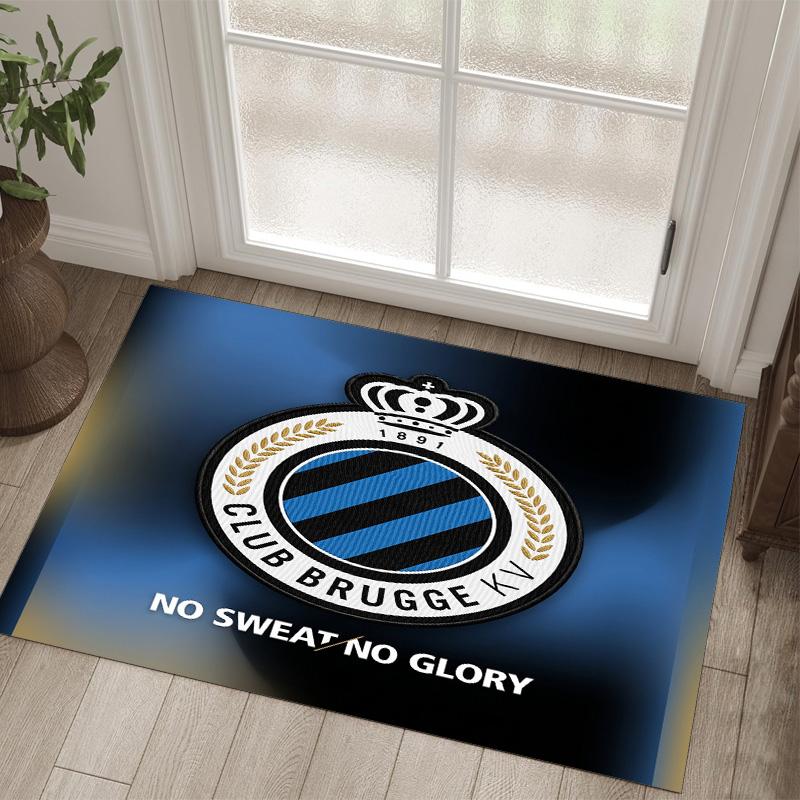 Club Brugge FC Design Tappeto in Velluto di Cristallo Accogliente Non?Tappeto Stampato Antiscivolo per Camera da Letto Soggiorno Ingresso