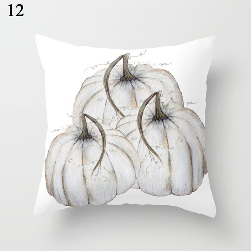 Halloween Pillow Case Linen Sofa Pumpkin Ghosts Cushion Cover Home Decoration Pillowcases Housse De Coussin Throw Pillow Cover