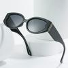 Oval Sunglasses Trend European And American Personality Goose Egg Street Shot Glasses Fashion Metal Sunglasses Women