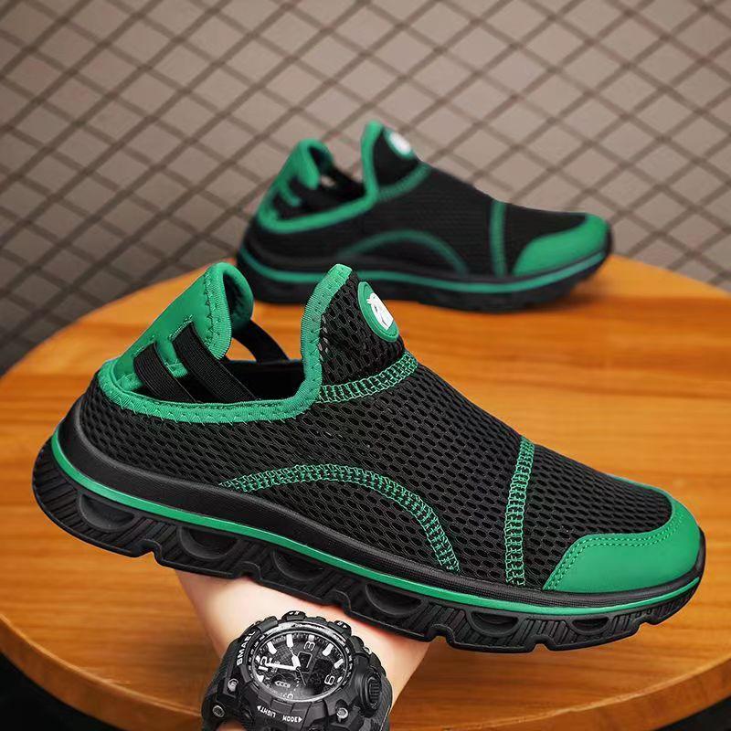 

Кроссовки для бега, водонепроницаемые, дышащие, противоскользящие, походные, спортивные, водные, мужские кроссовки, обувь для скалолазания, походов, забродных походов 39 зелёный