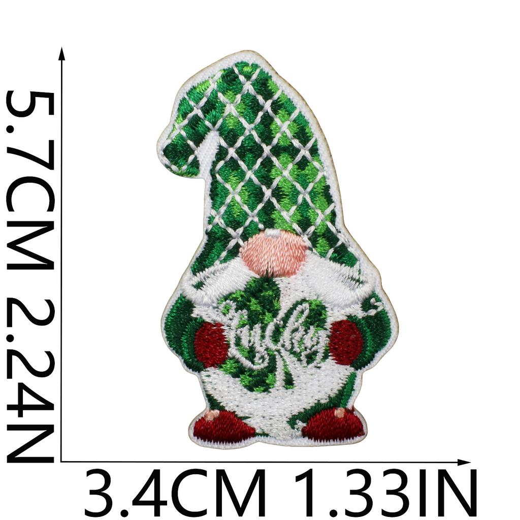 Clover Series Embroidery Cloth Sticker Holiday Clothes Decoration St. Patrick'S Day Patch Sticker Car Rainbow Chapter Boy