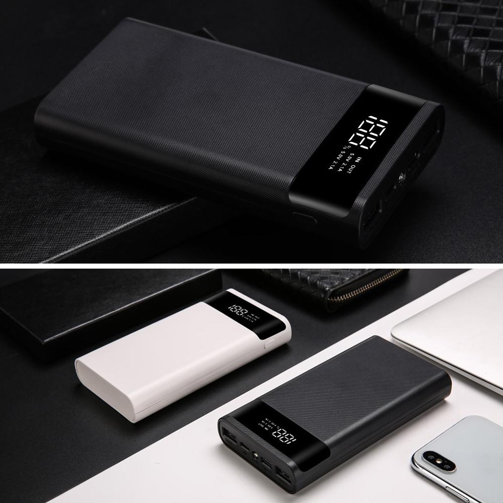 Superkiire laadimise toitekast 20000 mAh akulaadija salvestuskarp 8x18650 toitepanga ümbris 9V 25W ilma akuta iPhone'i jaoks