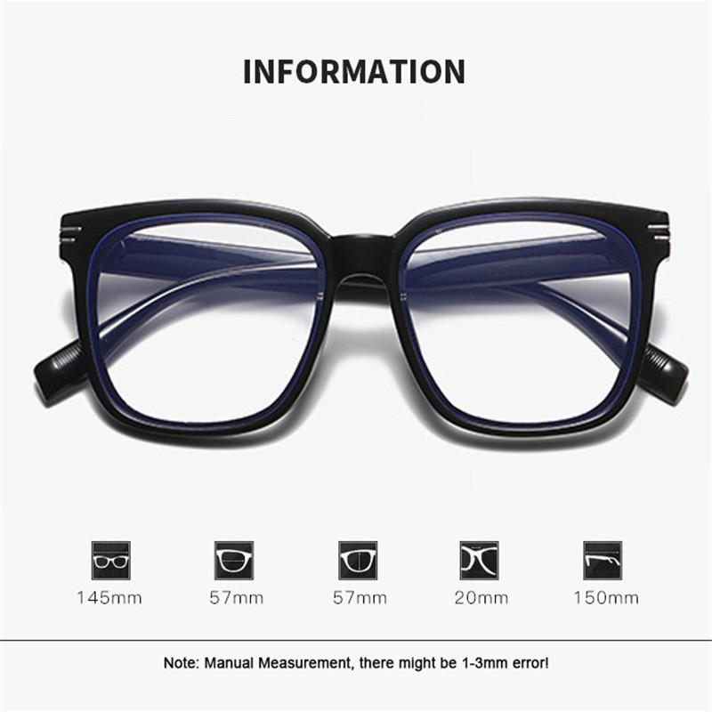 Retro Black Leopard Square Frame Glasses Women Men  New Anti Blue Light Computer Eye Protection Eyewear Female Male Unisex