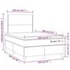 VidaXL Sommier à Lattes de Lit avec Matelas et LED, Lit Rembourré, Lit Double, Lit Adulte de Chambre à Coucher Intérieur, 3134786