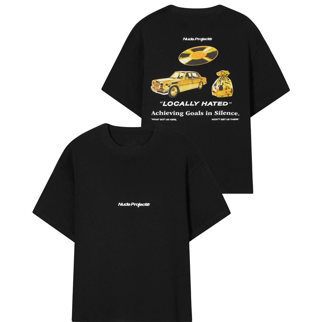 

Locally Hated Achieving Goals In Silence T-shirt Men Women Cotton Loose Oversized Y2k Short Sleeve Couple Tee Street Hip Hop Female Male Clothing XXXL бежевий