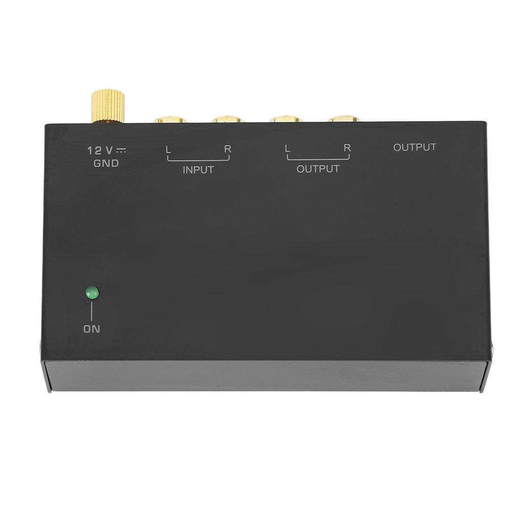 Phono-Vorverstärker AC Metall 100–240V Schallplattenspieler Vorverstärker für Plattenspieler Vinyl-Schallplattenspieler