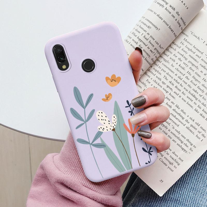 Heart Flower Case For Redmi Note 7 7S Pro Phone Cute Silicone Shockproof Soft Coque For Redmi Note 8 9 Shell Cartoon Girls Cover