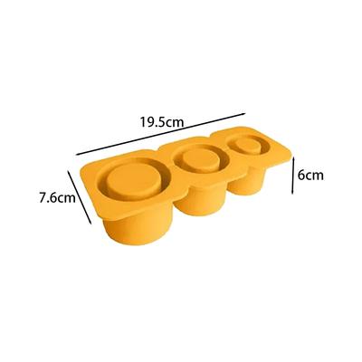 Silicone Ice Cube Mold Stanley Summer Ice Mold with 3 Ice Cubes Tray Reusable Cylindrical Mold Quick Freezing and Easy Demolding