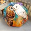 1 PC Automatic Folding Umbrella - Owls Pattern, Portable & Foldable Design with 8 Ribs, Christmas Birthday Gifts