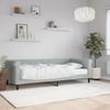 Vidaxl Sofa Z Materacem Do Spania, Jasnoszara, 90X200 Cm, Aksamit
