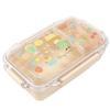 Kutsuwa Mizutama Lunch Box with Made In Japan Single-Tier 4-Point Sealing, 500ml, MU001,