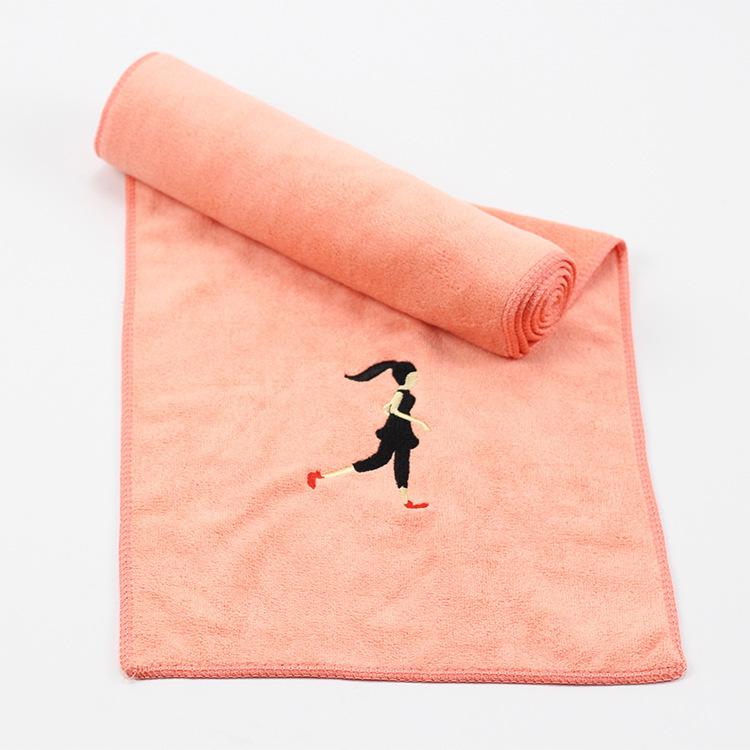 30x100cm Microfiber Embroidery towel Gym Yoga Exercise Swimming Fitness Fast Drying Towel Beach Running  Sports Towel