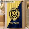 Beach TowelPortsmouth FC Custom Name Text Personalized Soft Towel for Beach Pool Indoor Home Decor Gift