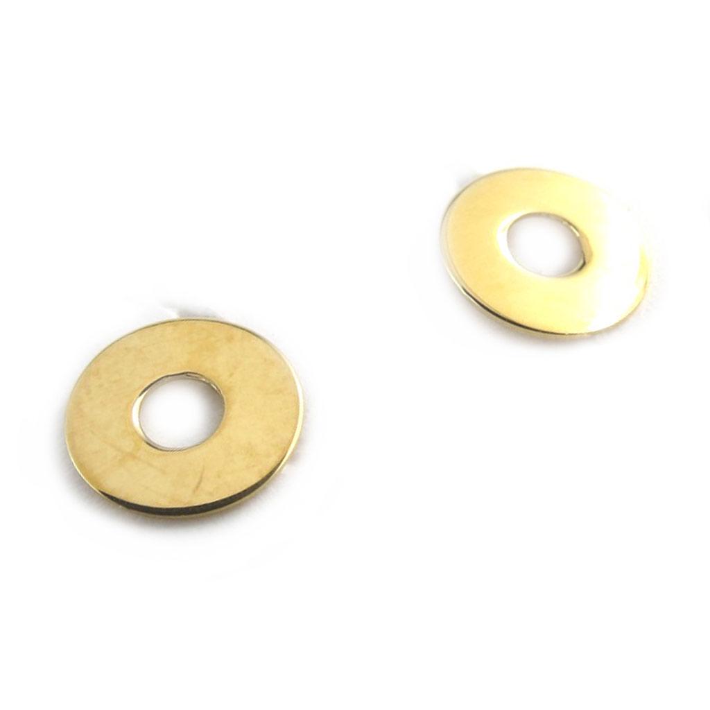 Les Trésors De Lily [N2220] - Boucles Plaqué Or 'Zen' - 9 mm