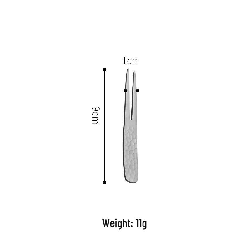 Молоток из нержавеющей стали, вилки для фруктов и десертные ложки
