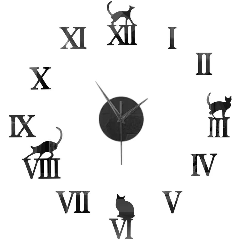 3D Wall Clock DIY Mirror Wall Stickers Home Decor Quartz Needle Watch Living Room Removable Art Decal Sticker Reloj De Pared Hot