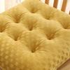 Seat Pad Anti-Slip Strap Design Soft Texture Plush High Elasticity Protective Washable Thickened Student Square Chair Cushion for Home