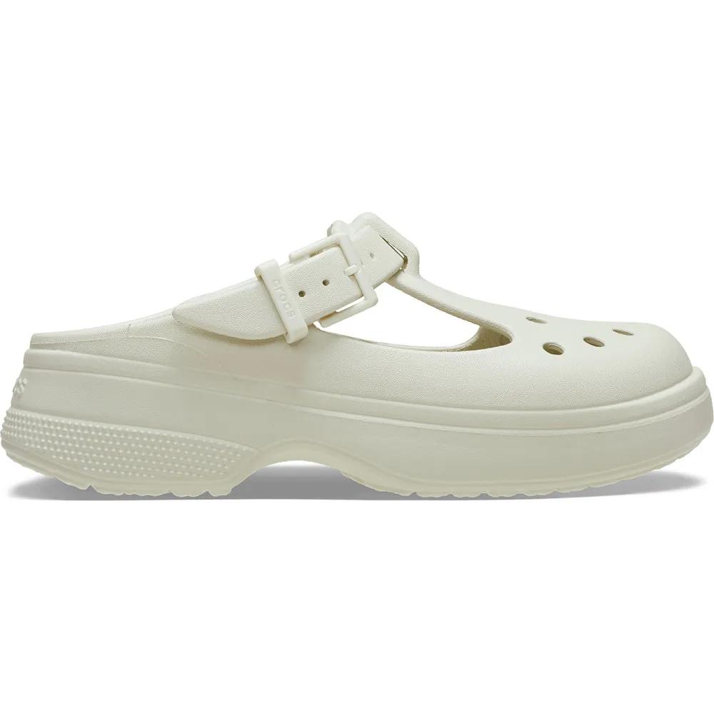 Crocs Classic Mary Jane Clogs Adjustable Strap Beige