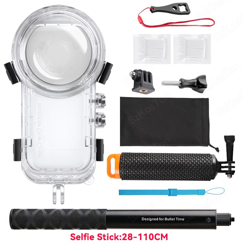 Dive Case for Insta 360 X4 Waterproof Housing Cover for Insta360 X4 Invisible Diving Case Underwater 50M Dive Shell Accessories