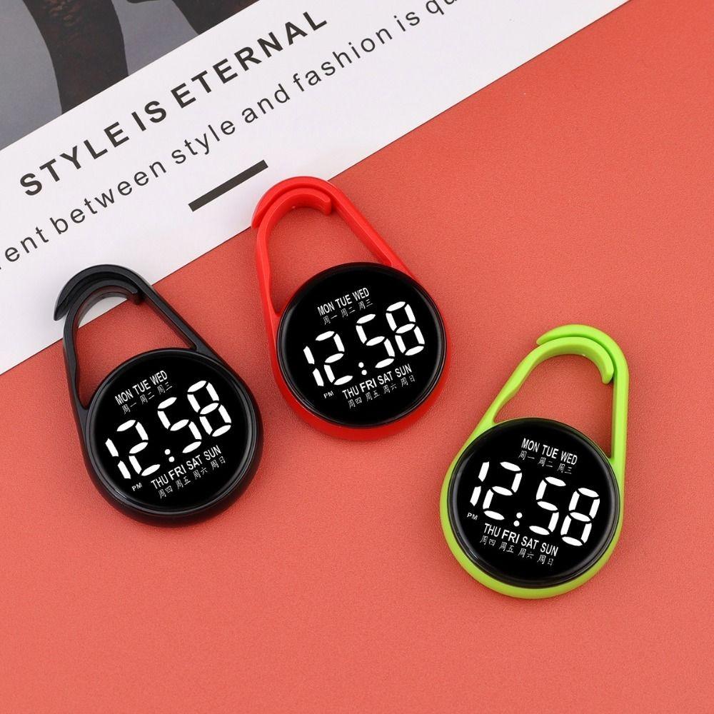 Digital Display Pocket Watch Portable Luminous Pocket Watch  Children/Adults Stylish Accessory