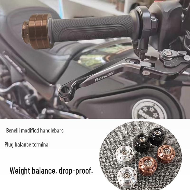 Stainless Steel Handlebar End Plugs for Benelli Huanglong 600/300, Little Xunlong 150
