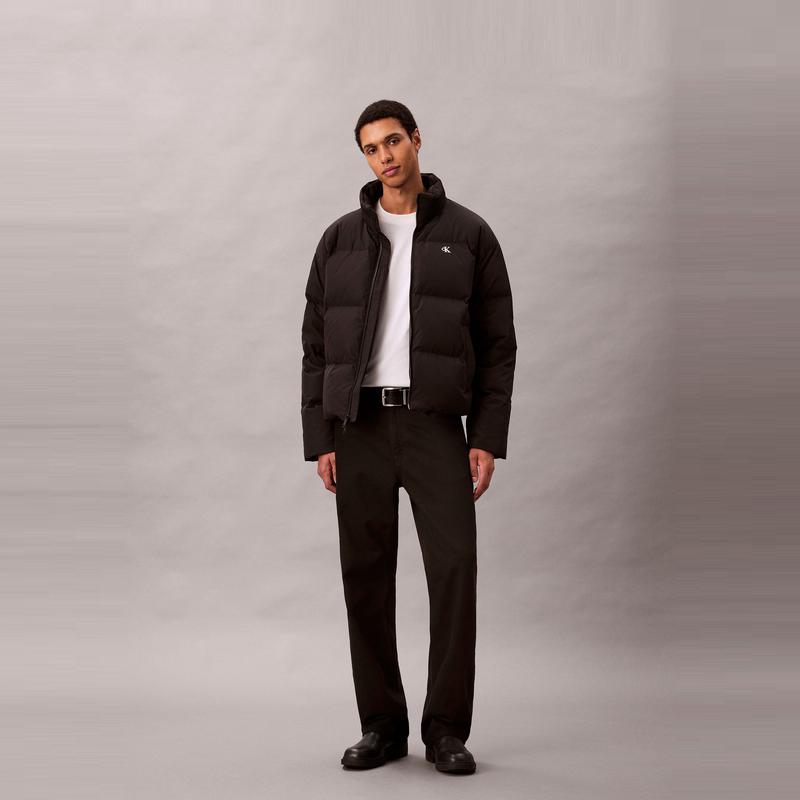 Calvin Klein Casual Commuter Letter Stand Collar Down Jacket Men Jacket 4RD577G-UB1