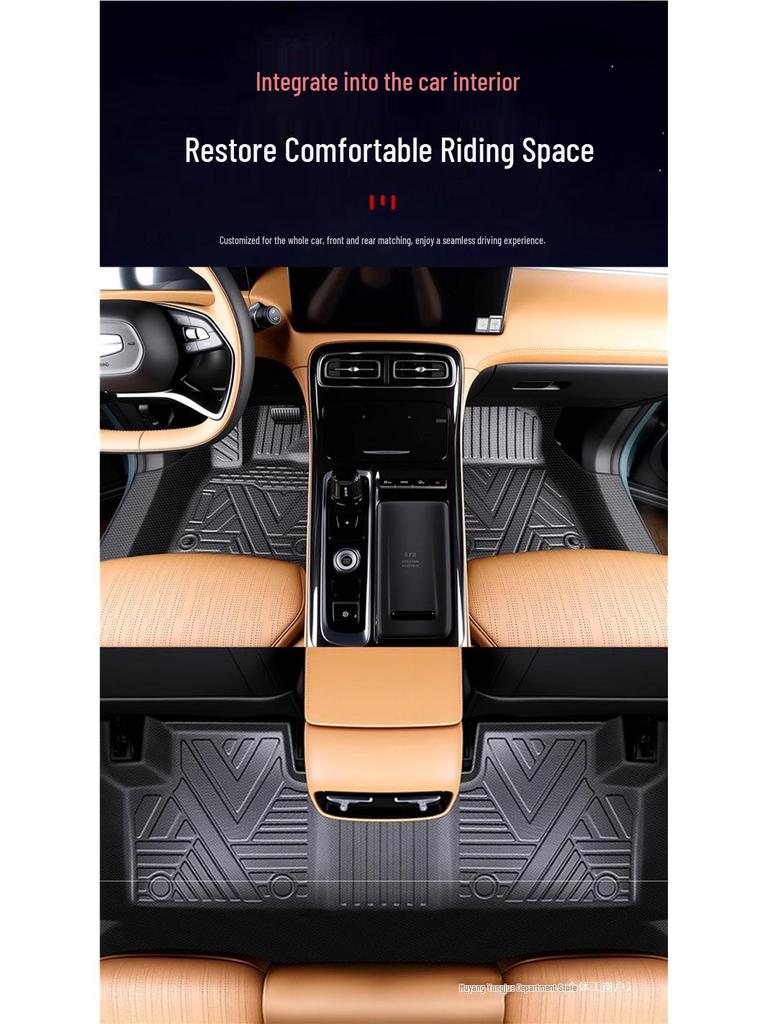 Compatible TPE Floor Mats for 2025 Geely Boyue L - Complete Interior Set