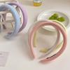 Women Headband Comfortable Fit Thickened Sponge Filling Hair Hoop Candy Color Head Shape Fitting Headband Hair Accessory