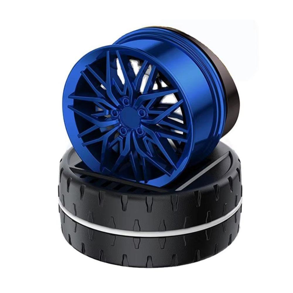 

Wheel Shape Rotating Air Freshener Simulated Wheels Shape Solar Powered Air Freshener Vehicle синий
