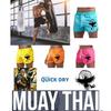 Boxing Muay Thai Shorts Ancient Viking Raven 3D Print Training Norway Denmark Sweden Unisex Men Women Quick Dry Fitness Gym Sport Workout Casual