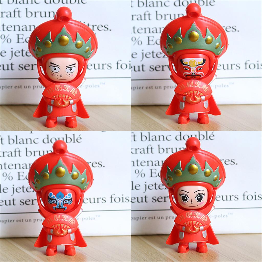 Traditional Feature Chinese Opera Face Changing Doll Figure Toy Memorial Gift