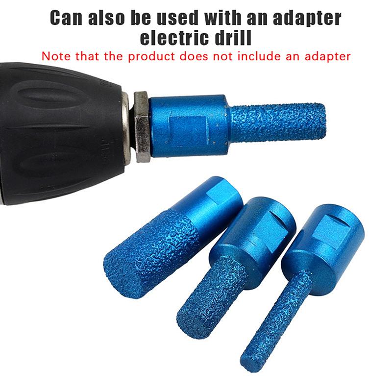 1/3Pcs Vaccum Brazed Milling Cutter Core Drill Bit Ceramic Tile Marble Stone Slotting Angle Grinder Parts 6 10 15mm
