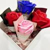 Mini Aromatherapie Seife Rosenstrauß Duftend Künstliche Konservierte Rose Blume Valentinstagsgeschenke für Frauen Freundin Mutter Ehefrau