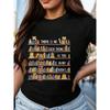Women's Casual Short-sleeved T-shirt "Not Too Many Books" Graphic, Black Fashion Top Books Tshirt Book Lovers
