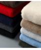 Men's 100% Pure Wool Half-High Collar Thick Knit Pullover Sweater