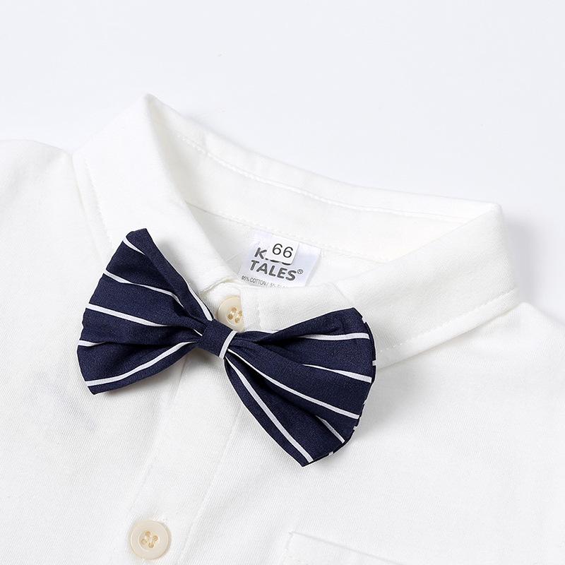 Tuta body con papillon da neonato gentleman