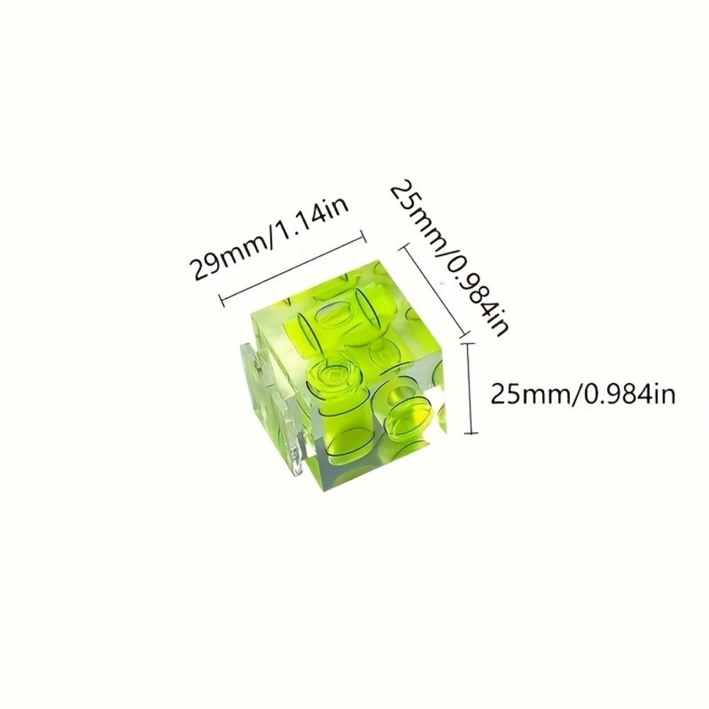Triple 3 Axis Hot Shoe Bubble Spirit Level Compatible Compatible for Canon Nikon Pentax DSLR Camera