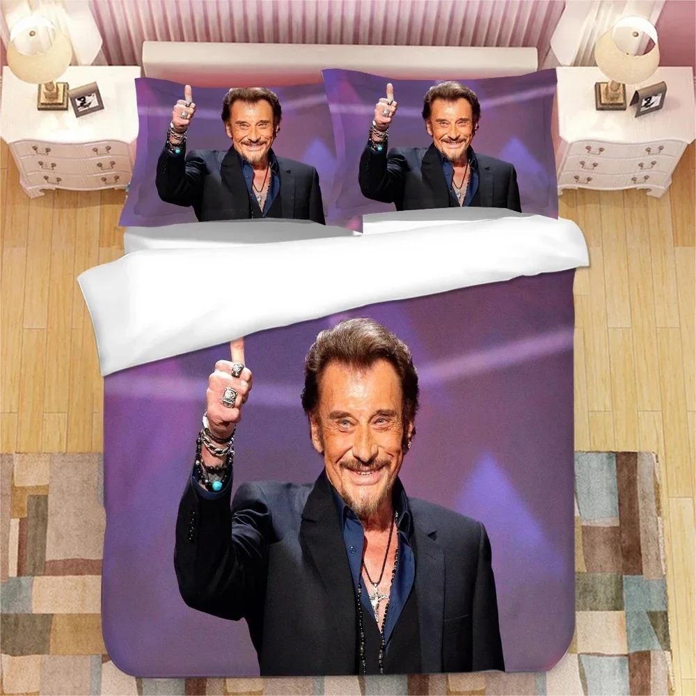 Johny Halyday Beding Set Soft Duvet Cover Bedrom Warm Comforter Covers Single Twin King Sized Dimensions Comfortable Quilt Cover Home Textile