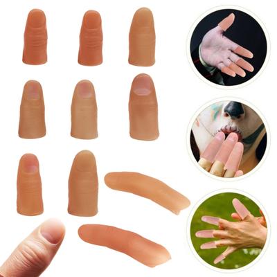 Realistické falošné návleky na palce Mäkké lepidlo Šetrné k pokožke Návleky na palce Protézne prsty
