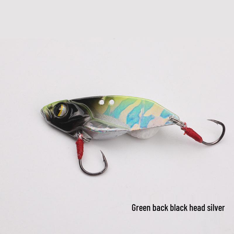 Ultra-Long Cast Iron Spinnerbait: Single Hook Vib Lure for Bass, Mandarin Fish, Aspius - Micro Artificial Bait, Anti-Thunder.