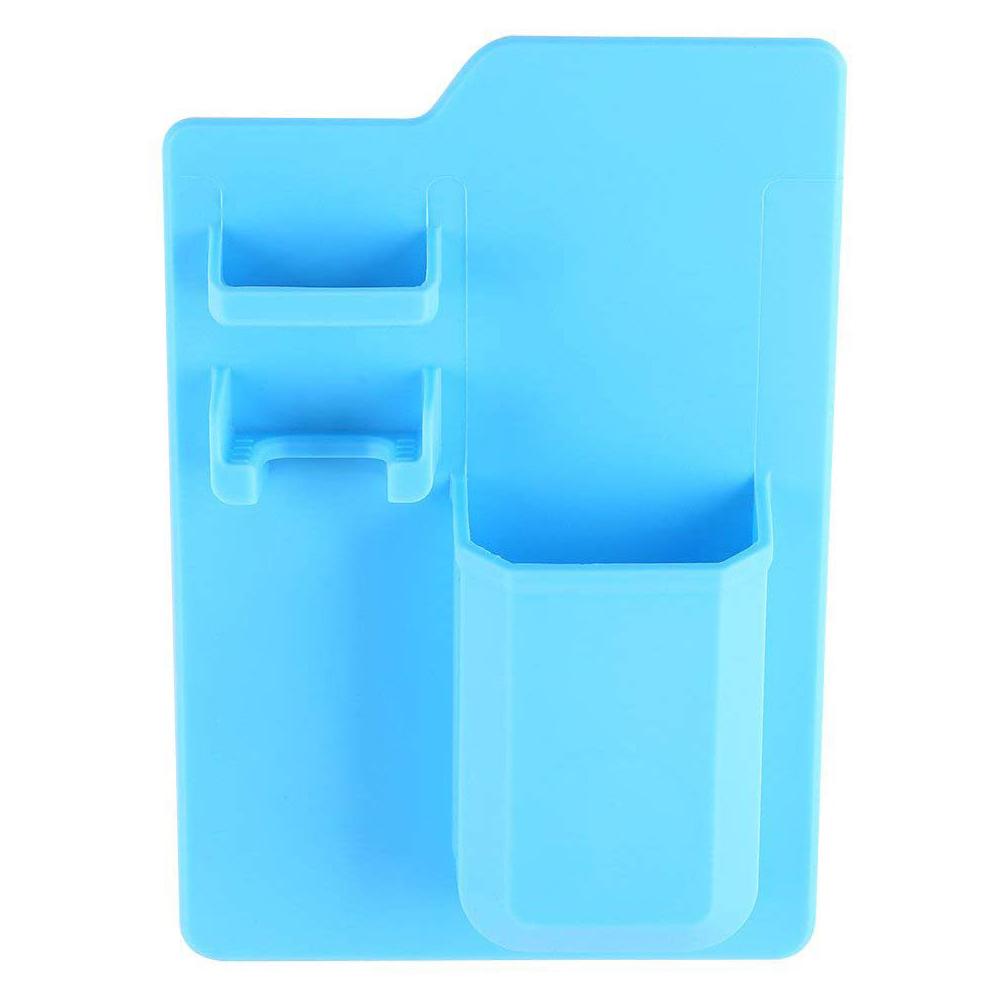 Silicone Toiletry Organizer Waterproof Toothbrush Holder Self Adhesive Shelf
