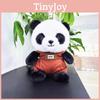 Adorable Panda Red Plush Toy Cute Cartoon Zoo Souvenir Kids Animal Gift Doll