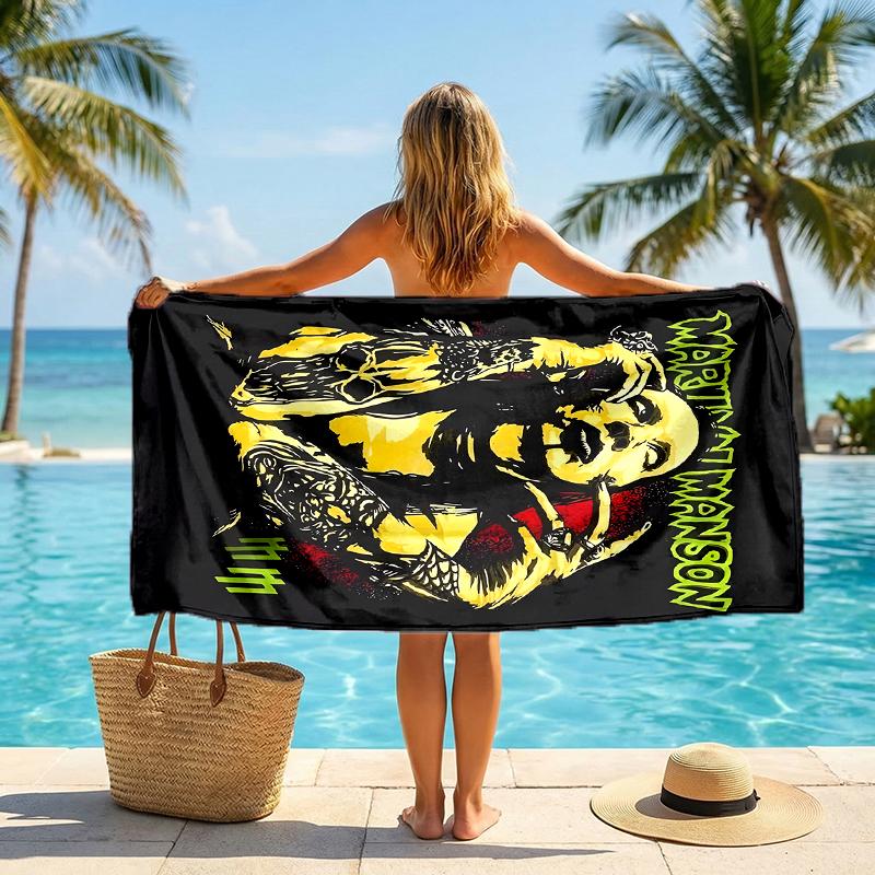 Martinimanson Fashion Beach Towel: Ideal for Summer Adventures Soft, absorbent and quick drying suitable for swimming and bathing