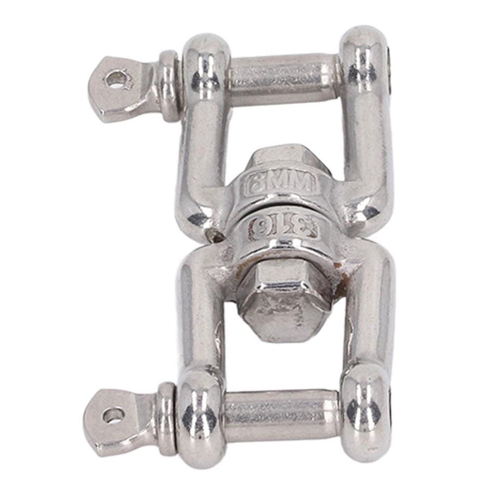 Rustproof Double Jaw Shackle Stainless Steel Anchor Swivel Jaw  Boat Application