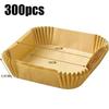 Air Fryer Paper Liners Disposable Oil-Proof Waterproof Baking Paper Round Square and Rectangle Parchment Kitchen Party Supplies
