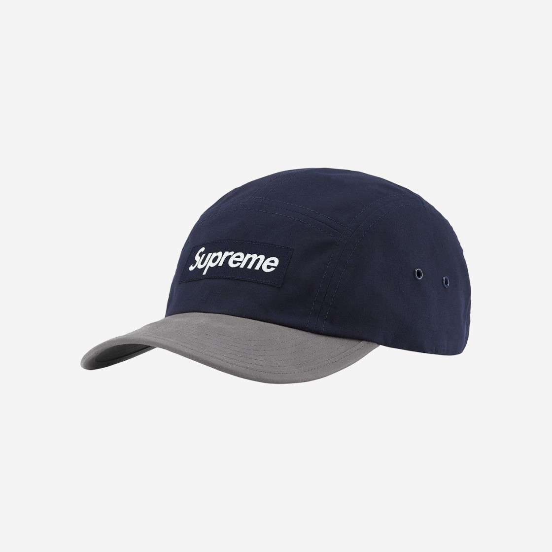 

Кепка Supreme из вощеного хлопка Темно-синяя 21FW -