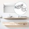 Hair Dryer Holder, Wall Mount Hair Blow Dryer Hanging Shelf Set