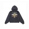 Oversized Vintage Washed Hooded Sweatshirt Men Women Teens Streetwear Loose Fit Cotton Pullover Fall 2025